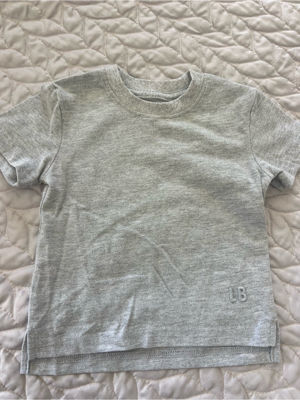 Little Bipsy Light Heather Gray Short Sleeve Crew Tee